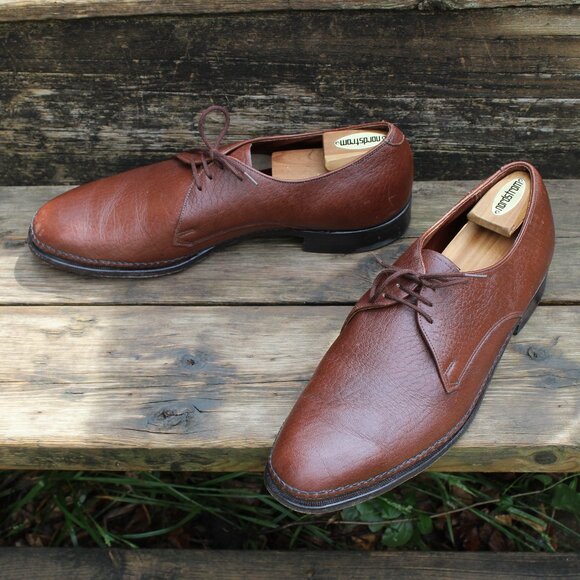 Vintage Dack's Brown Prairie Oxhide Leather Derby, Men's 12 F, Made in Canada - Picture 12 of 12